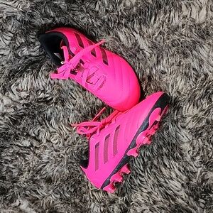Adidas girls pink soccer cleats size 11